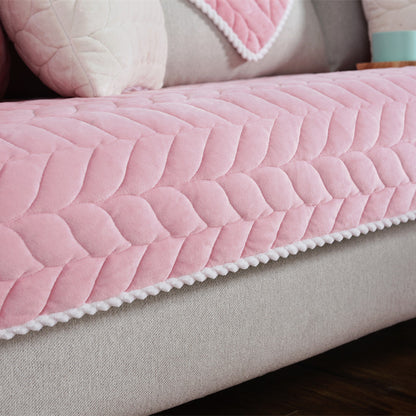 non slip sofa cover in pink colour