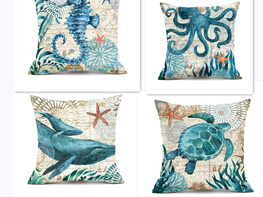 Linen sofa cushion covers set of 4
