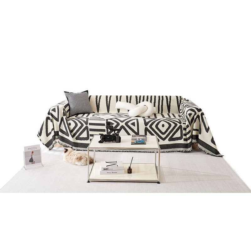 boho geomatric sofa cover throw