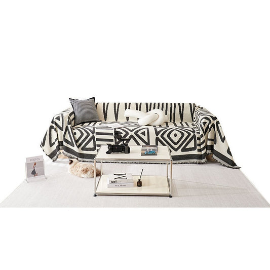 boho geomatric sofa cover throw