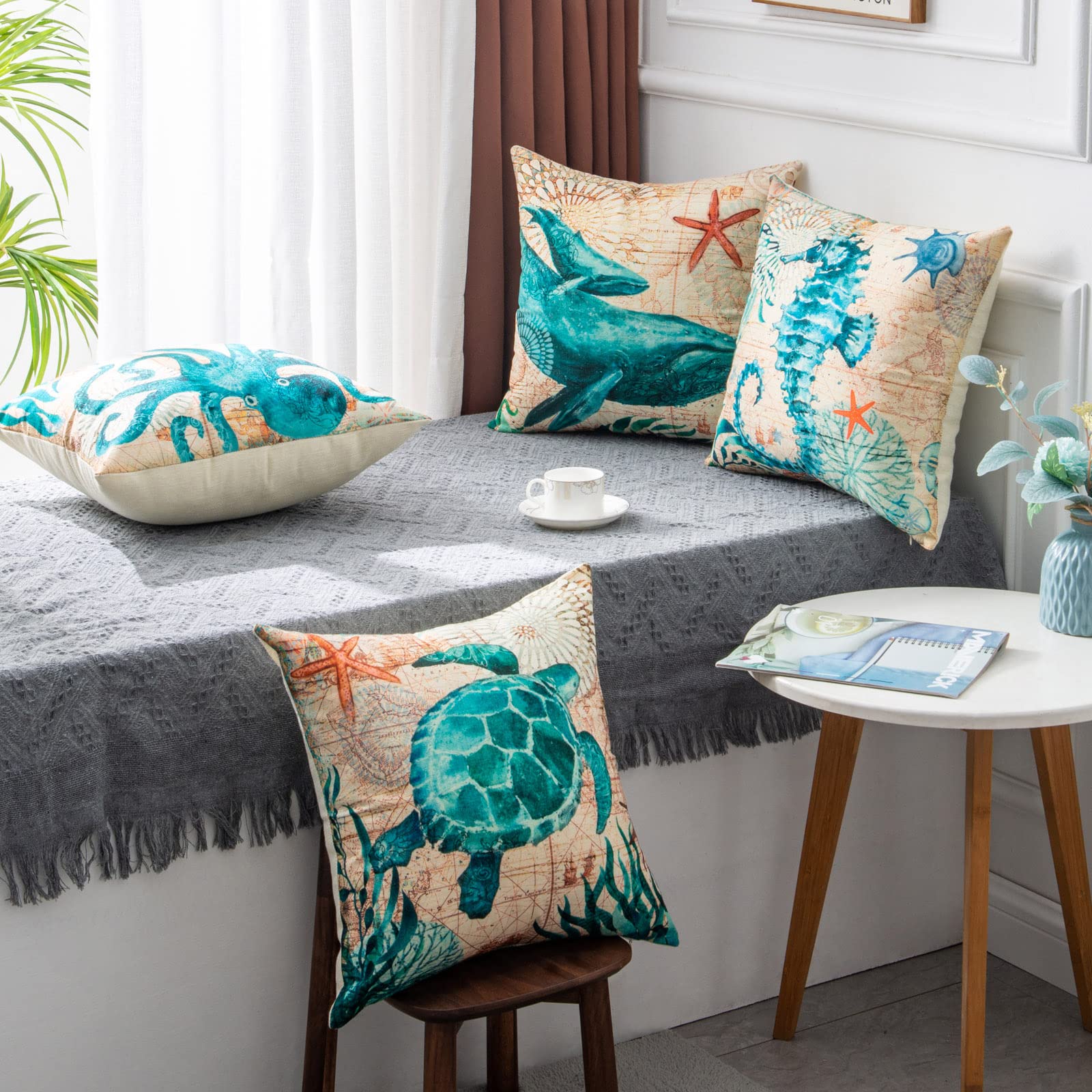 OceanNest Comfort Cushion Covers (Set of 4)