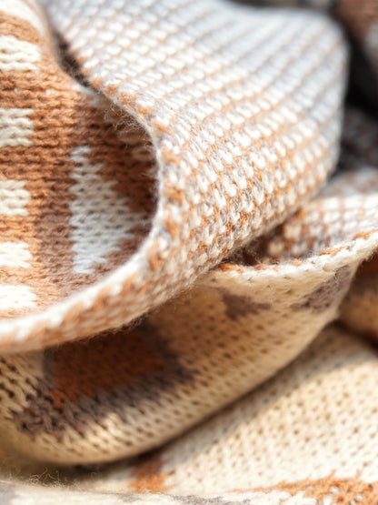 close-up pic of acrylic throw  blanket